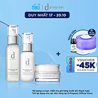 BỘ SẢN PHẨM D PROGRAM DƯỠNG TRẮNG DA HOÀN HẢO (NƯỚC CÂN BẰNG DƯỠNG TRẮNG DA 125ML + SỮA DƯỠNG TRẮNG DA 100ML + TINH CHẤT DƯỠNG TRẮNG DA 60G)