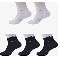 Combo 5 Đôi Tất Nam Vớ Nam Cổ Dài Sợi Cotton Cao Cấp Chống Hôi Chân, Không Xù, Không Bai Dão (Mix Màu)