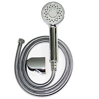 Bộ tay dây sen siêu tăng áp 3 chế độ phun nước Eurolife EL-106SH-N (Trắng bạc)
