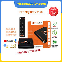 Android Tivi Box FPT Play Box+ 2020 2GB Hệ Điều Hành Android TV 10 Hỗ Trợ 4K Tích Hợp Điều Khiển Bằng Giọng Nói (Model S550) - Hàng Chính Hãng