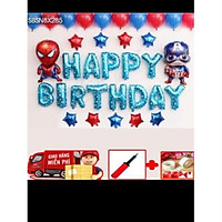Set bóng sinh nhật captain và người nhện