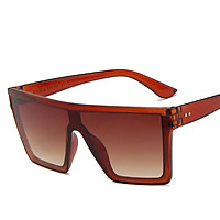 Men Women Retro Sunglasses Big Full Frame Dual Color Driving Riding Fashion Sun Glasses