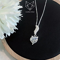Dây Chuyền Bạc Ta S99 CaoBac Silver Mặt Hồ Ly Đuôi Dài Xinh Xắn Dành Cho Nữ