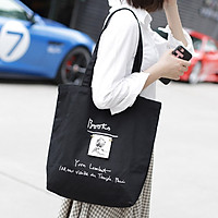 Túi tote vải đeo chéo canvas bag