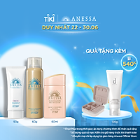 Bộ sản phẩm Kem chống nắng Anessa cho cho da mặt và toàn thân (Mild Milk 60ml + Whitening Gel 90g + Gold Spray 60g)