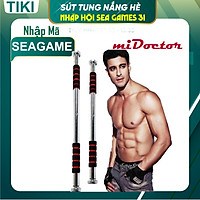 Xà Đơn Treo Tường Gắn Cửa Đa Năng Độ Dài Tùy Chỉnh Giúp Bạn Tập Gym, Tập Cơ Bụng, Cơ Vai, Cơ Xô 60-120Cm - Chính Hãng miDoctor (Màu Ngẫu Nhiên)