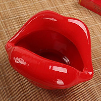 Creative Ceramic Red Lips Ashtray Home Decoration Ashtrays Desktop Decor for Home Office