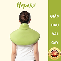 Bộ đai chườm nóng thảo dược giảm đau vai gáy dùng điện - Hapaku