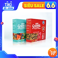 Ăn Liền Không Nấu OHH Granola - Ngũ Cốc Tập Gym Hoa Quả Sấy Khô + Ngũ Cốc Tăng Cơ Yến mạch, mắc ca, hạt óc chó,danh chế độ Eat Clean Combo 02 x Hộp 250g, Tiêu chuẩn chất lượng FDA Hoa Kỳ