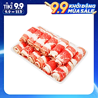 Ba chỉ bò Mỹ cuộn - khay 500g
