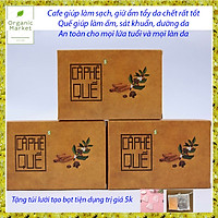 Xà Bông Sinh Dược Cafe Quế Sát Khuẩn, Làm Ấm Cơ Thể, Dưỡng Da, Thơm Không Gian Nhà Tắm, 100% Thảo Dược Thiên Nhiên