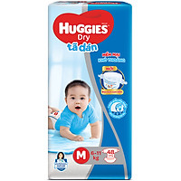 Tã Dán Huggies Dry Gói Đại M48 (48 Miếng) - Bao Bì Mới