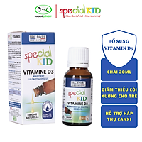 SPECIAL KID VITAMINE D3 - Siro nhỏ giọt Bổ sung Vitamin D3, hương hoa hướng dương tự nhiên - dành cho trẻ sơ sinh và trẻ nhỏ - Nhập khẩu Pháp (20ml)