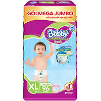 Tã Quần Bobby - Đệm Lưng Thấm Mồ Hôi XL96 (96 Miếng)