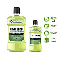 Nước súc miệng Listerine Green Tea trà xanh 750ml + 1 Listerine Green Tea 250ml