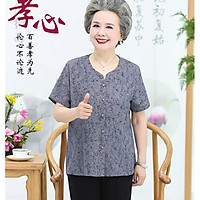 Thời trang trung niên cho bà - Bộ đồ mùa hè cho người cao tuổi