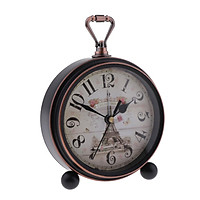Vintage Style Retro Home Desk Table Clock Ornament Gifts Wooden Pattern