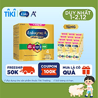 Bộ 1 hộp Sữa bột Enfagrow A+ Neuropro 4 cho trẻ từ 2 – 6 tuổi – 2.2kg (Bao bì mới) -Tặng 4 lốc sữa bột pha sẵn Enfagrow A+ 4 mẫu mới