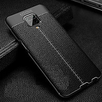 Ốp lưng dành cho Xiaomi Redmi Note 9s/9 Pro/9 Pro Max silicon giả da chính hãng Auto Focus