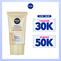 Kem Chống Nắng Dưỡng Da Chống Lão Hóa Niveasun Triple Protect Anti Wrinkle Spf50+ Pa+++ 40Ml - 85546