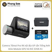 Combo Camera Hành Trình 70mai Dash Camera Pro + Module GPS hiển thị ADS - Bản Nội Địa Chuyển Sang Tiếng Anh