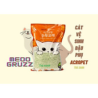 Cát Vệ Sinh Đậu Phụ Cho Mèo ACROPET 5L - Hương Trà Xanh
