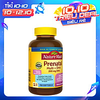 Thực phẩm chức năng cho bà bầu Nature Made Prenatal Multi + DHA (150 Viên)