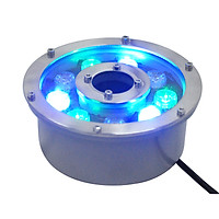 Đèn led âm nước đa sắc HLUW2 RGB Haledco chiếu nhạc nước dạng bánh xe
