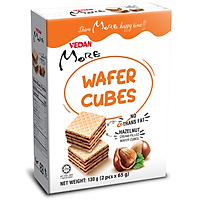 Bánh xốp Wafer Cubes Vedan More Hazelnut hộp 130g - 20875
