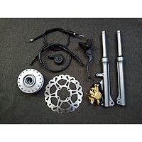 full bộ đĩa trước cho xe sirius tặng bao tay trợ lực ga
