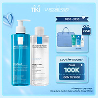 Bộ sản phẩm làm sạch sâu dành cho da nhạy cảm La Roche-Posay Effaclar Double Cleansing