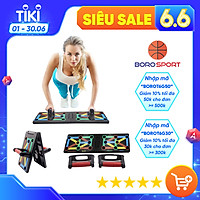 Bảng dụng cụ tập hít đất , tập chống đẩy theo màu sắc, mỗi màu sắc sẽ tương ứng với bài tập khác nhau tương ứng với nhóm cơ khác nhau, thiết kế từ nhựa ABS an toàn cho người dùng - Hàng Chính Hãng