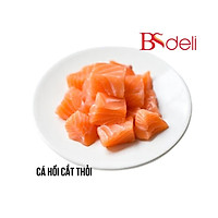 Cá hồi nhập khẩu cắt thỏi 1 kg/ Salmon Cut Cubes