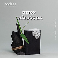 Xà Bông Tắm Than Tre Hoạt Tính Heebee Detox, Thải Độc Da – Bamboo Charcoal Natural Soap Bar 100gr