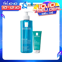 Bộ sản phẩm làm sạch sâu và ngăn mụn tát phát dành cho da dầu mụn La Roche-Posay Effaclar Double Cleansing