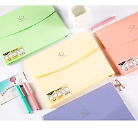 File đựng tài liệu, sách vở hình mặt cười A4 các màu Guangbo A9034