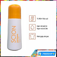 Lăn khử mùi Scion Nuskin 75ml Mẫu Mới ngăn mùi hôi nách không làm ố quần áo, làm sáng vùng da dưới cánh tay, khô thoáng tức thì, hương thơm nhẹ dịu