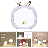 Creative Cartoon Cute Pet Deer Rabbit Light,Led Eye Protection Table Lamp Dimming Touch Multifunctional Sleeping Reading Bedroom Desk Lamp