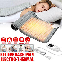 120/75W Electric Large Heating Pad Easy Cleaning Washable For Back Pain Machine Soothing Heat In 30 Seconds For Neck/Shoulder/Elbow