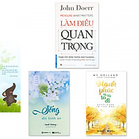 Combo 3 cuốn:  Làm Điều Quan Trọng, Sống Đời Bình An, Hạnh Phúc Là Lối Ta Đi + bookmark danh ngôn hình voi