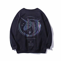 Korean Fashion Men's Long Sleeve Round Neck T-shirt 4 Colors Size M-3Xl