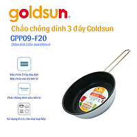 Chảo Inox Chống Dính Goldsun GPP09 F20 (20cm) Dùng Mọi Bếp - Chính Hãng