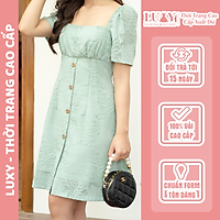 Váy tiểu thư hoa nhí dáng ôm phong cách trẻ trung Hàn Quốc V145