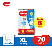 Tã Quần Huggies Dry Tràm Trà Tự Nhiên Gói Cực Đại XL62 (62 miếng) + Tặng 8 miếng