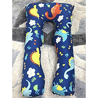 Sài gòn Gối ôm bà bầu chữ u loại gối to MẪU khủng long xanh