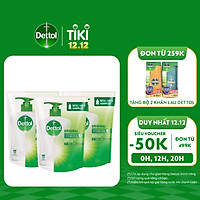 COMBO 3 TÚI NƯỚC RỬA TAY DETTOL KHÁNG KHUẨN – TÚI 225G