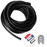 Gioăng cao su, nẹp viền cửa chữ U lõi thép PHUS chống va đập, cách âm, chống ồn cao cấp dài 5m