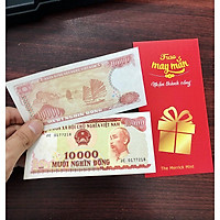 Tờ 10 Nghìn Đỏ 1993 giấy cotton, hoa hậu tiền giấy , 10k vịnh Hạ Long