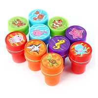 10 PCs Assorted Sea Animals Stamps Kids Party Favors Event Supplies for Birthday Party Gift Toys Boy Girl Pinata Fillers