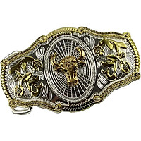 Vintage Pattern Decorative Belt Buckle Antique Western Belt
